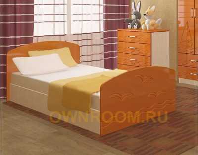 Кровать Юниор-2 (Лего) оранжевый