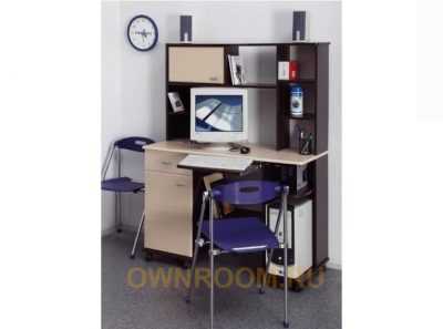 Компьютерный стол Костер-6 венге-клен азия