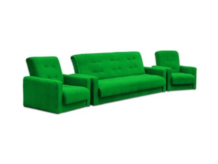 Диван Милан 120 и 2 кресоа зеленый